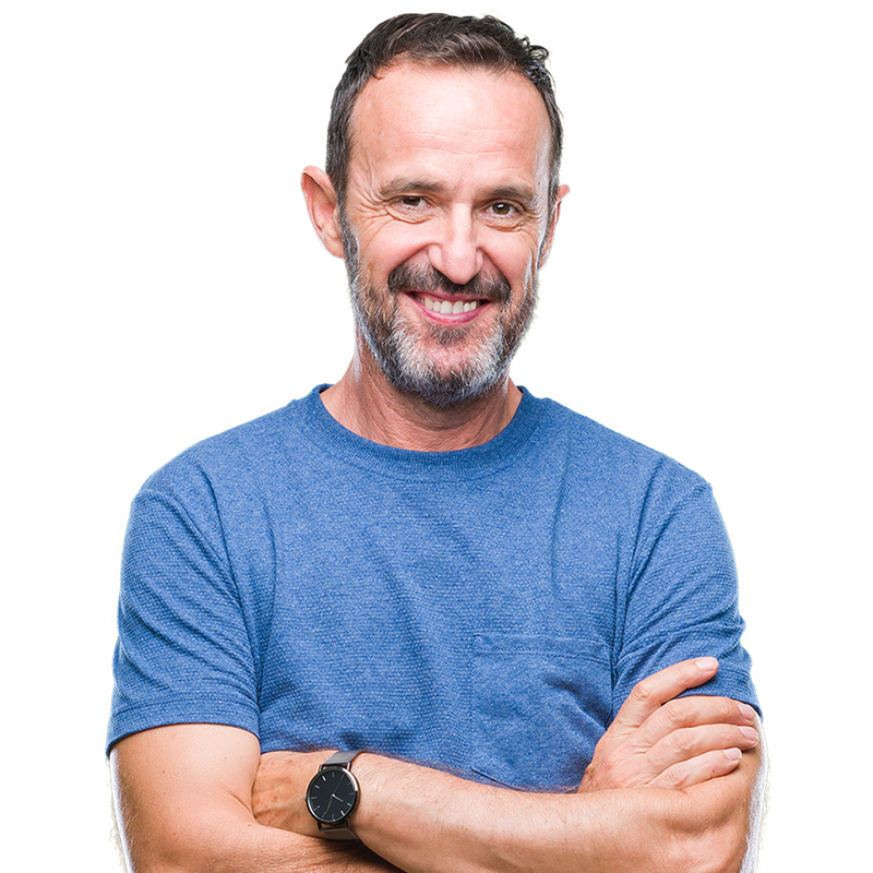 man with arms crossed