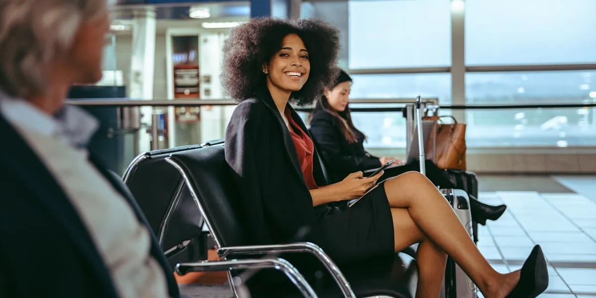woman at the airport