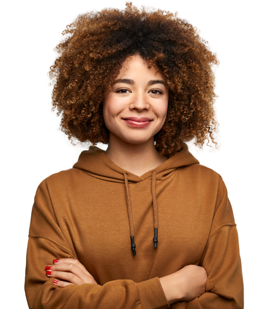 confident woman arms crossed