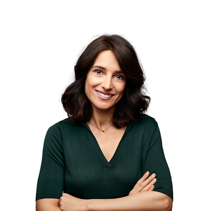 business professional with arms crossed in front