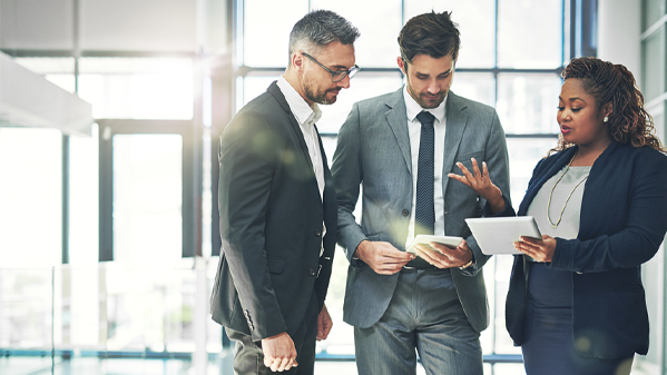 people working in office