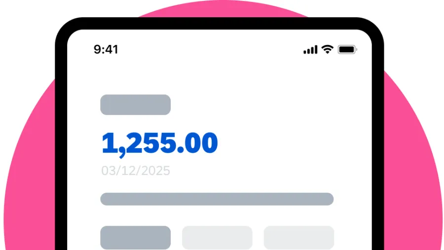graphic of expense app
