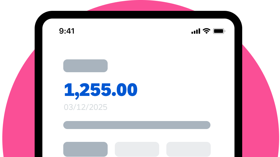 graphic of expense app