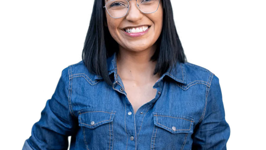 Woman smiling