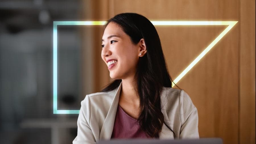 business professional smiling