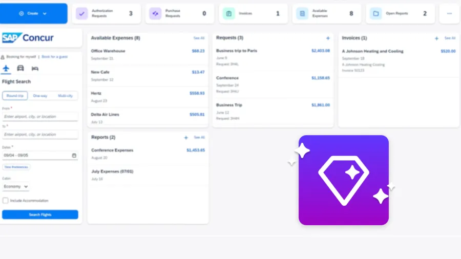 Concur Expense using Joule