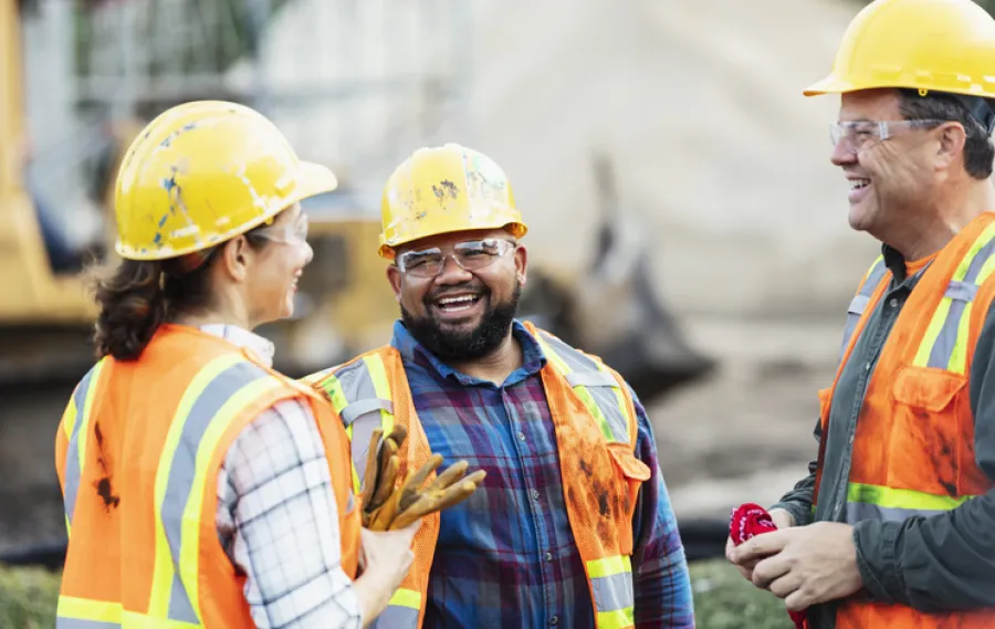 People in hardhats