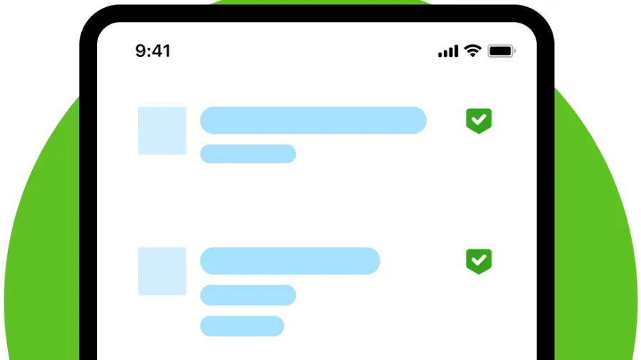 screenshot of app