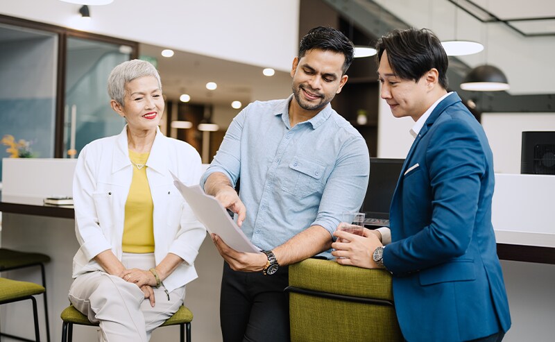 collaborators in office