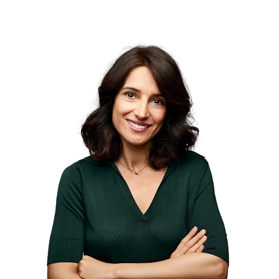 business professional with arms crossed in front