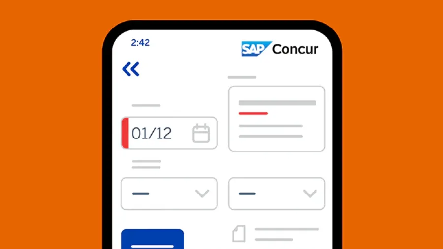 concur travel screenshot on iphone