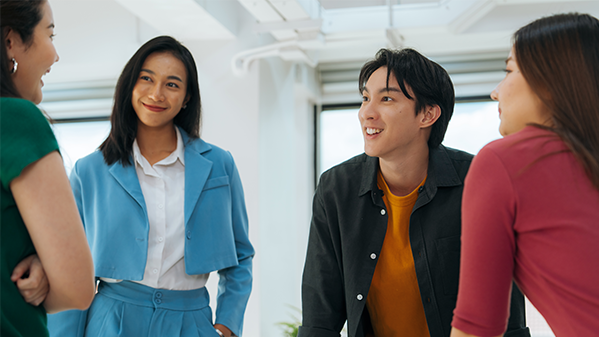 young finance professionals in office