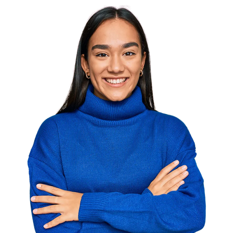 woman smiling