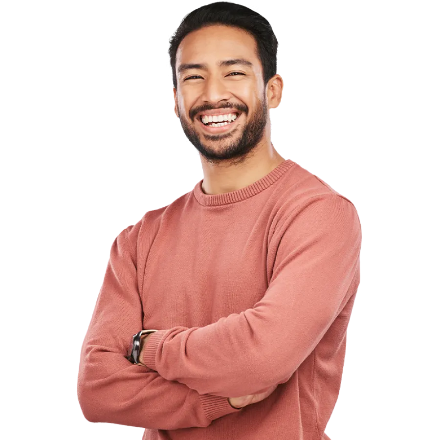 man with arms crossed