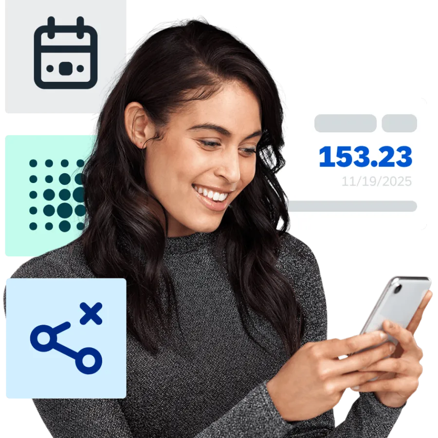 Woman looking at phone