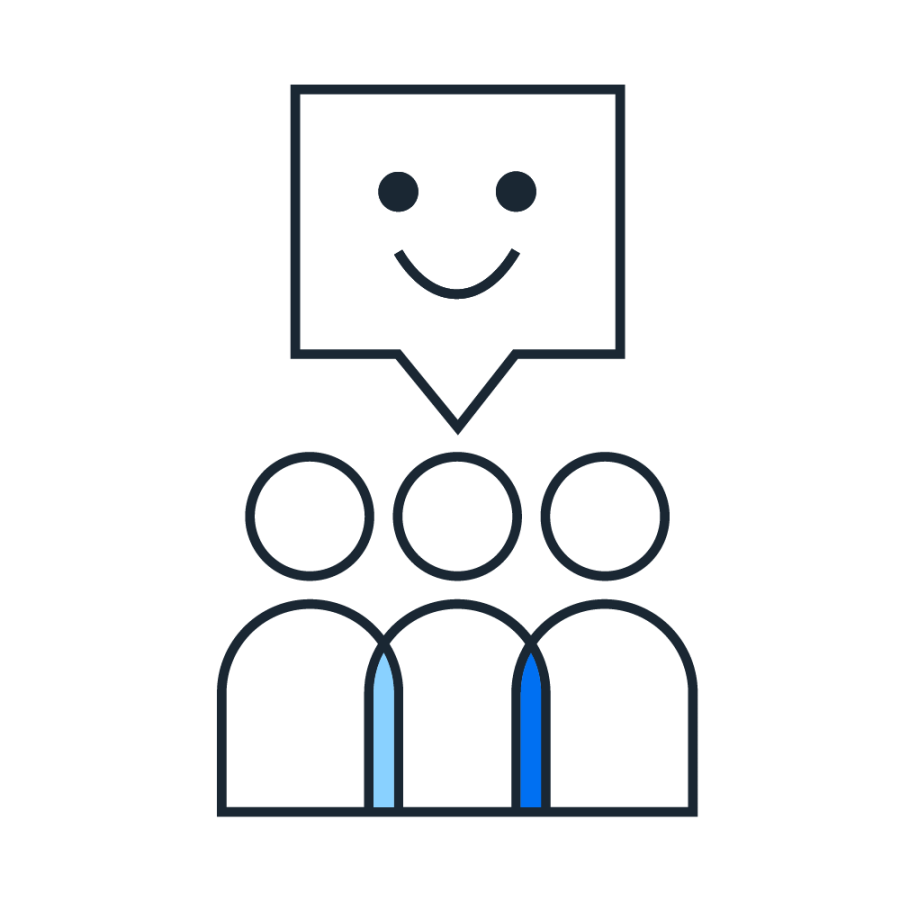 people talking together