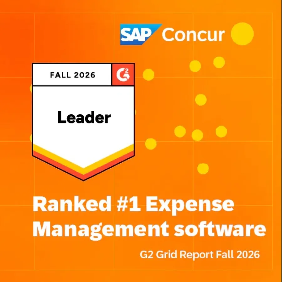 SAP Concur Named #1 in the G2 Fall 2026 Expense Management Grid Report