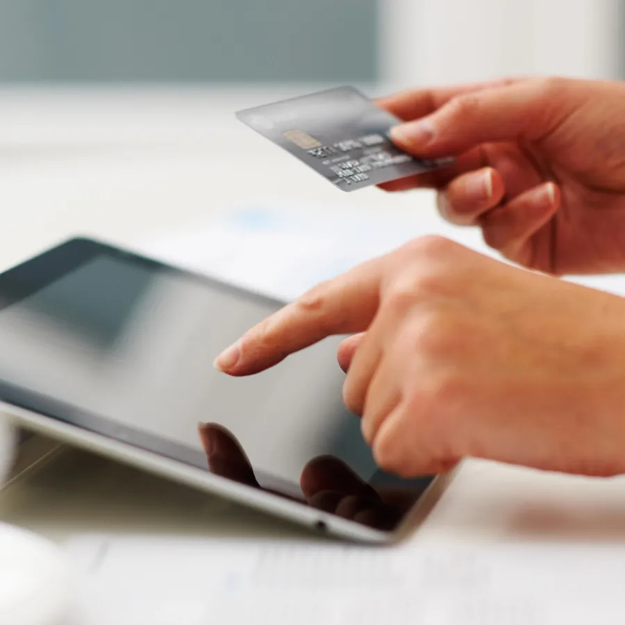 entering card information