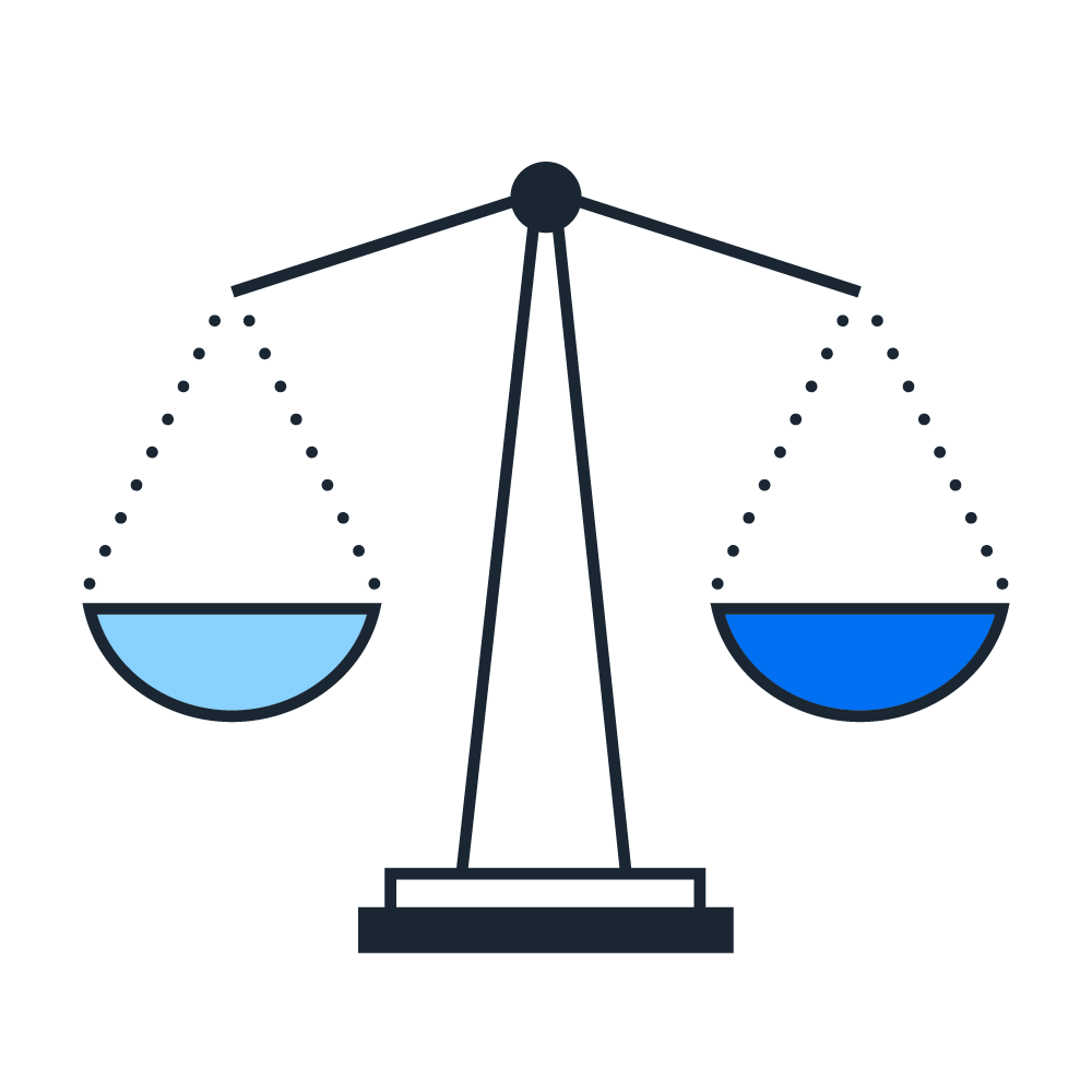 Legal scales pictogram