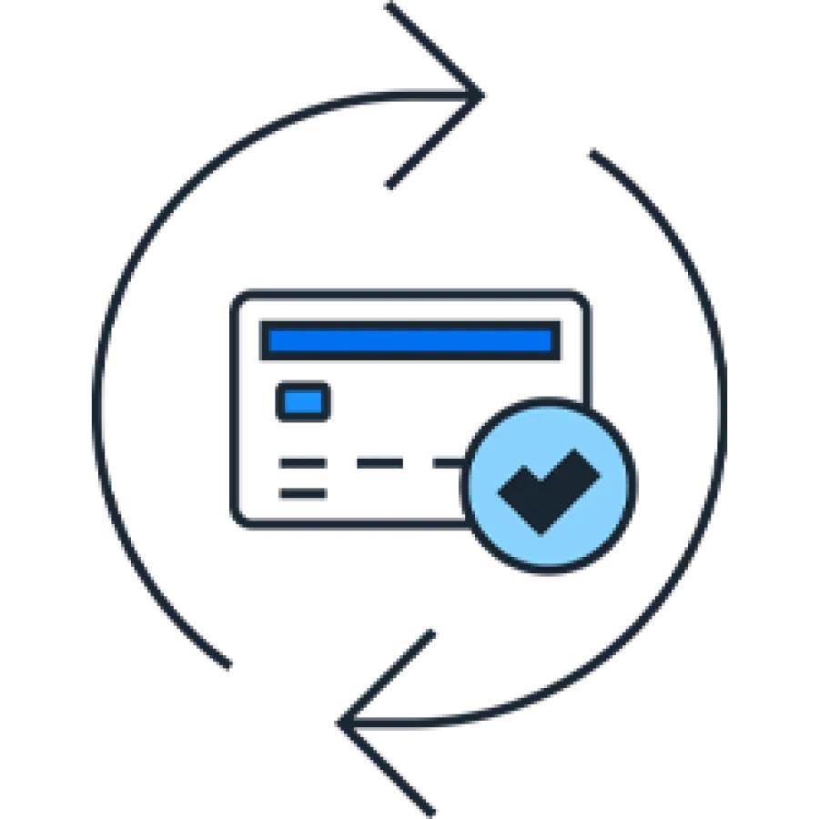 Pay process pictogram