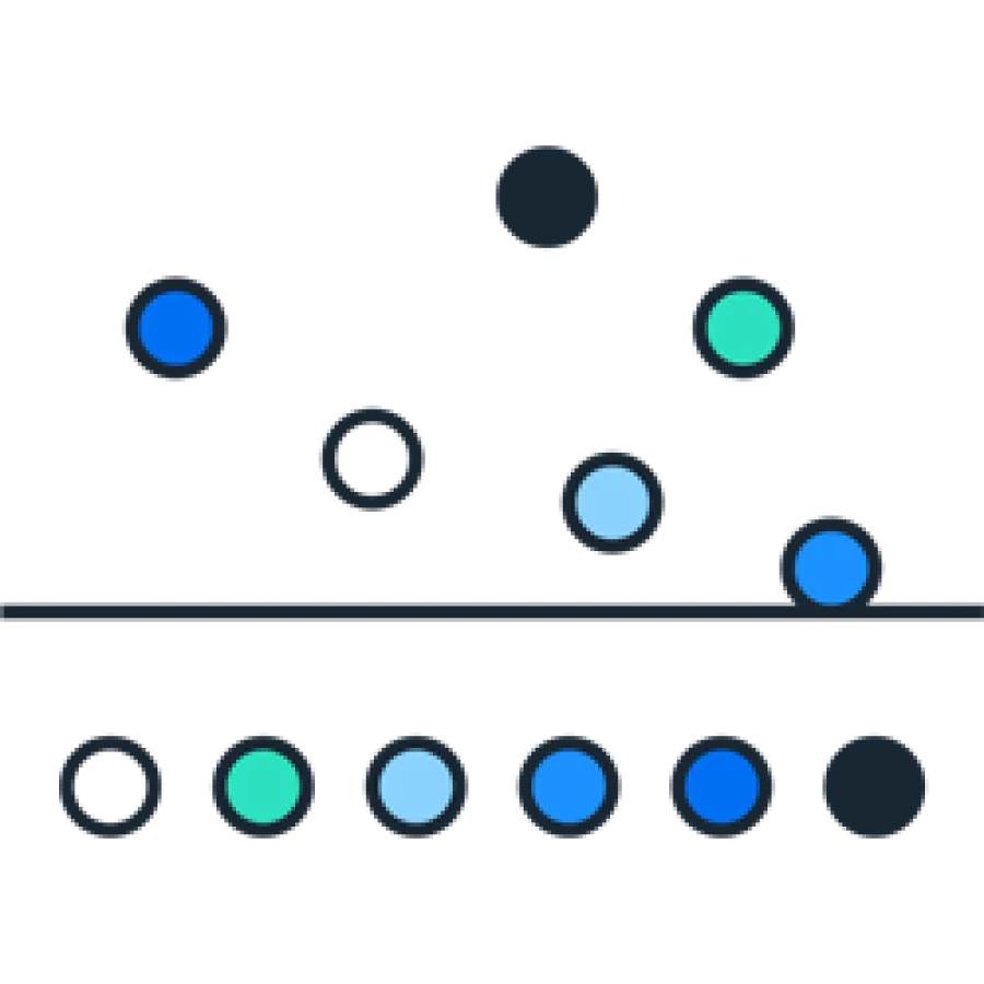 Data distribution pictogram