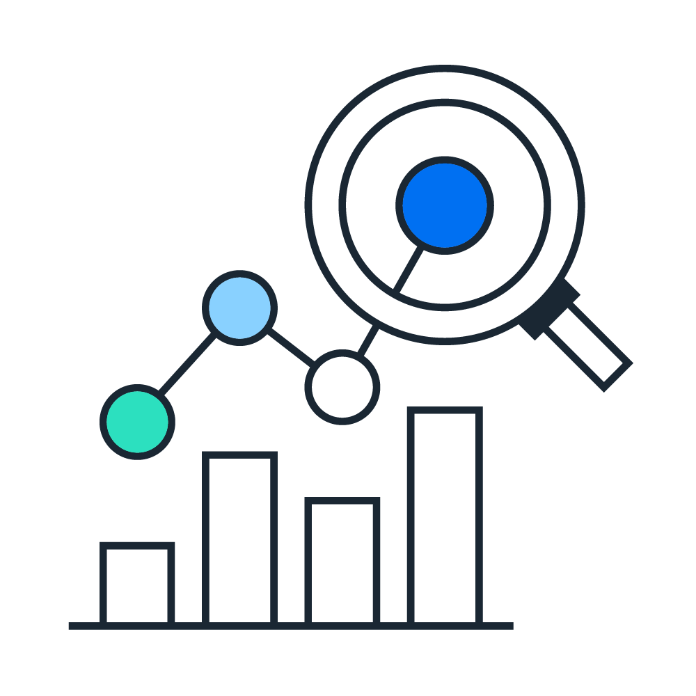 Magnifying glass pictogram