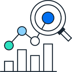 Inspecting data pictogram