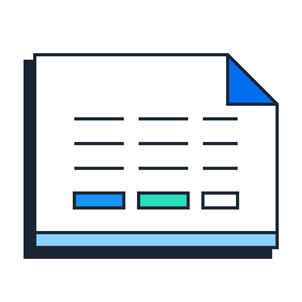 Spreadsheet pictogram