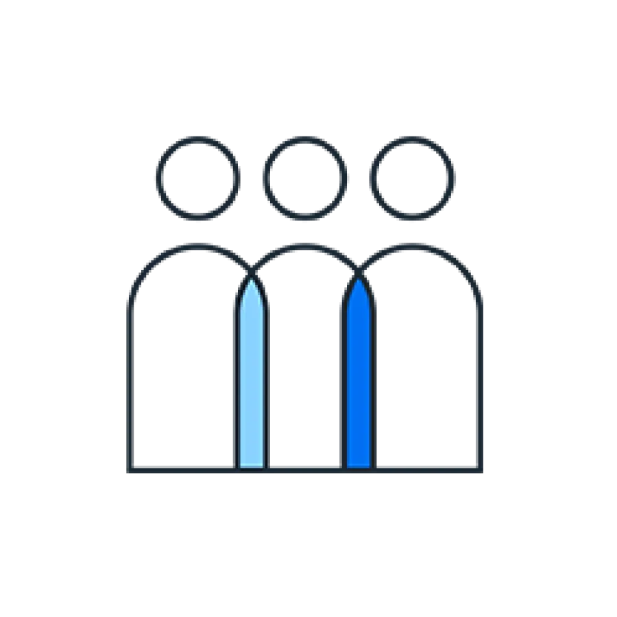 Three person icons