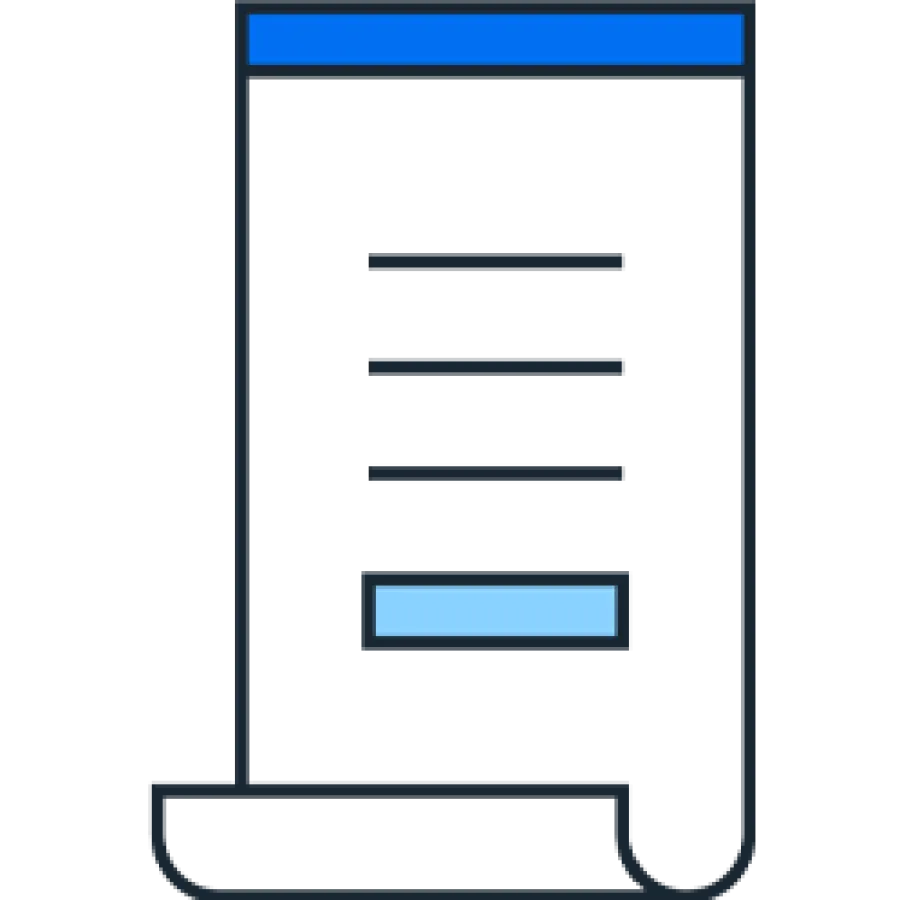 Receipt pictogram
