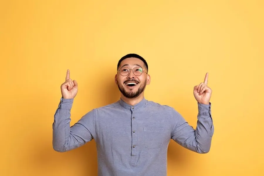 man smiling