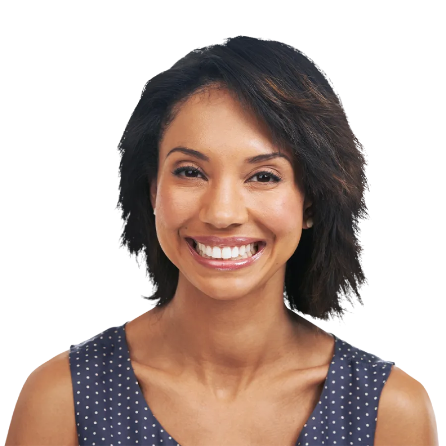 woman smiling