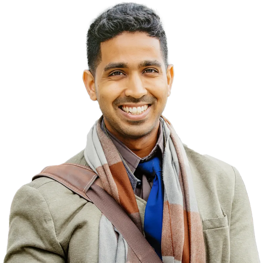 man smiling at camera