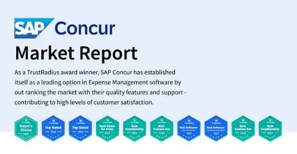 TrustRadius Market Report blurb abotu SAP Concur