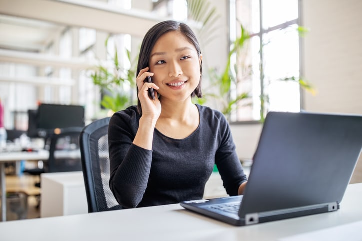 Woman at desk