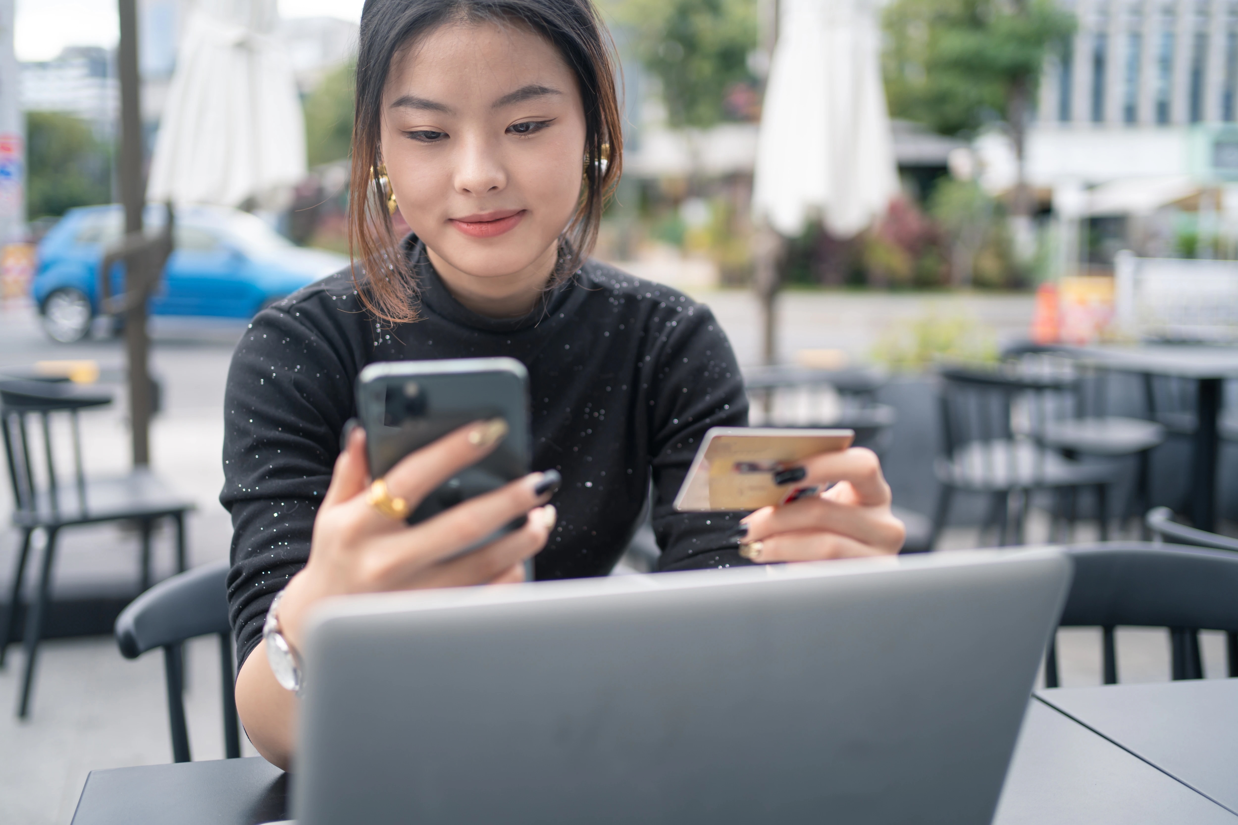 Woman on her phone