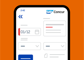 View of Concur Invoice user interface
