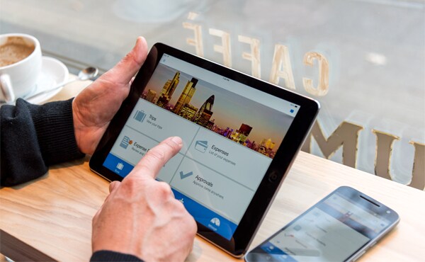 using a tablet
