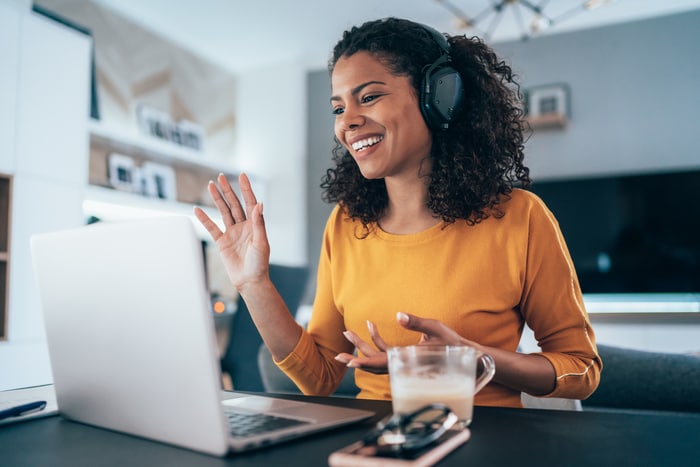 Happy Remote employee